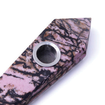 Rhodonite Gemstone Pipes - Astral Project