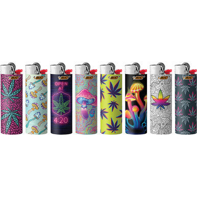 50Ct. Bic Limited Leaf Mushroom Lighters - CannaDevices