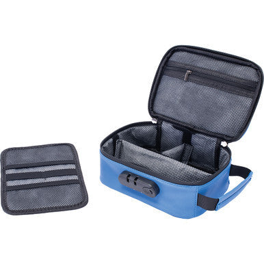 9In X 6.5In X 3.5 Smellproof Bag - Classic Blue - CannaDevices