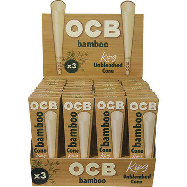 32 Ct. OCB Bamboo Cone King Size - 3pk - CannaDevices