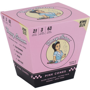 21 Ct. 3pk. Blazy Susan Pre-Rolled Cones King Size - CannaDevices