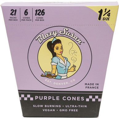 21 Ct. 6pk. Blazy Susan Purple Cones 1-1/4 - CannaDevices