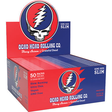 50 Ct. King Slim Grateful Dead x Blazy Susan Rolling Papers - CannaDevices