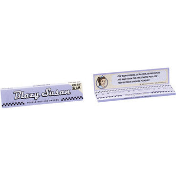 50 Ct. Blazy Susan Purple King Slim Rolling Papers