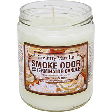 12ct. Creamy Vanilla Smoke Odor Candles 13oz.
