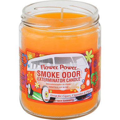 12ct. Flower Power Smoke Odor Candles 13oz.
