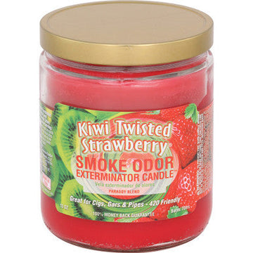 12ct. Kiwi Tiwsted Strawberries Smoke Odor Candles 13oz.