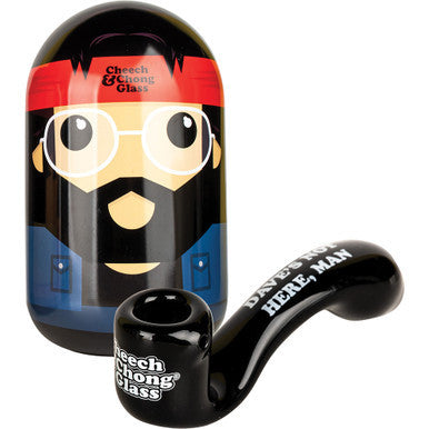 5.5in Dave's Not Here Sherlock Hand Pipe & Collectors Tin