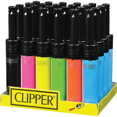 24Ct. Clipper Elec. Mini Tube Pastel Refi. Lighter