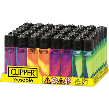 48Ct. Fluorescent Nebula Clipper Lighters