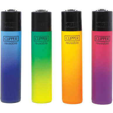 Metallic Gradient Clipper Lighters
