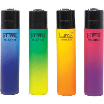 48Ct. Metallic Gradient Clipper Lighters