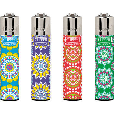 Flower Geometric Clipper Lighters