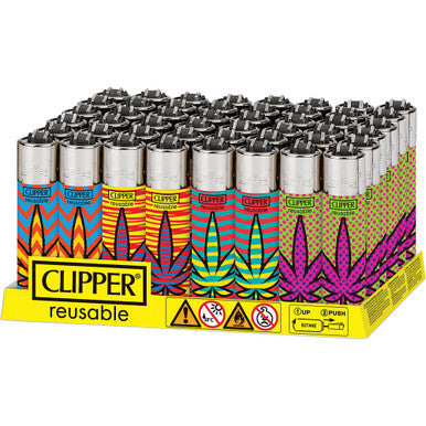 Colored Leaves Clipper Lighters