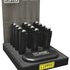 12Ct. Matt Black Metal Clipper Lighters