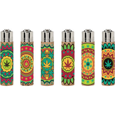 30Ct Cork Leaves POP Clipper Lighters