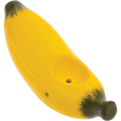 3.5" Banana Ceramic Pipe - Wacky Bowlz