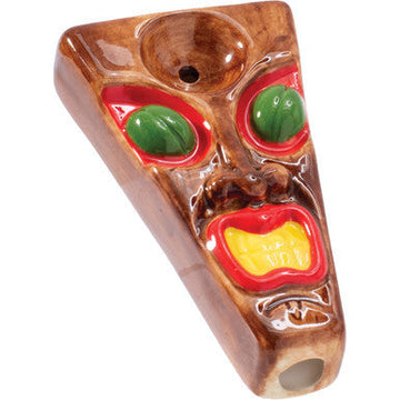 3.5in Tiki Ceramic Pipe - Wacky Bowlz