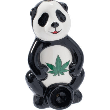 3.5in Panda Ceramic Pipe - Wacky Bowlz