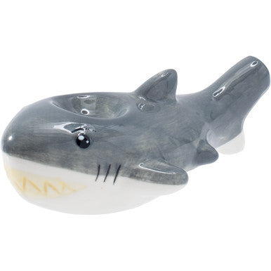 3.5in Shark Ceramic Pipe - Wacky Bowlz