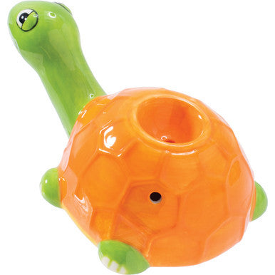 3.5in Sea Turtle Ceramic Pipe - Wacky Bowlz