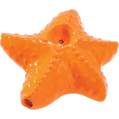 3.5in Starfish Ceramic Pipe - Wacky Bowlz