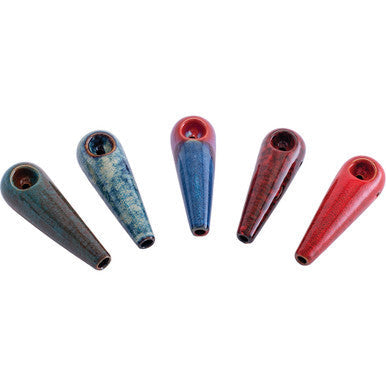 12ct Reactive Glazed Mini Pipes - CannaDevices