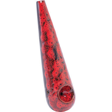 Red Reactive Glaze Ceramic Pipe