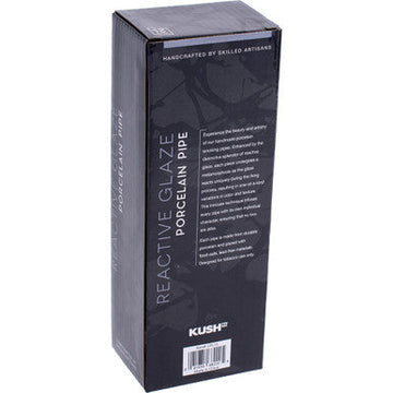 Pink & Green Reactive Glaze Ceramic Pipe