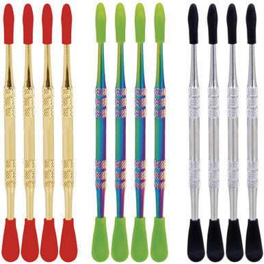 12ct. Stainless Steel Dabber with Silicone Tip - CannaDevices