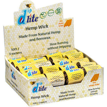 40Ct. Diplite Hempwick - 10ft Rolls