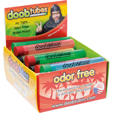 25Count Small Color Doob Tubes - Transparent W/ Logo