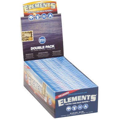 25 Ct. Elements Ultra Rice Papers Single Wide - CannaDevices