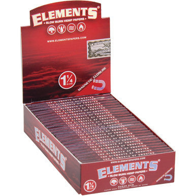 25 Ct. Elements  1-1/4 Size Papers W/ Magnetic Closure. - CannaDevices