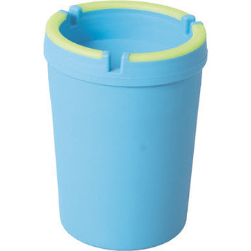 6ct. Jumbo Asst Color Glow In Dark Self Extin Ashtray