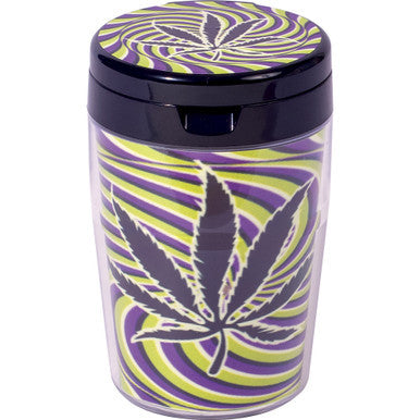 6ct. Leaf Glow In Dark Extinguisher Ash Tray W/ Lid