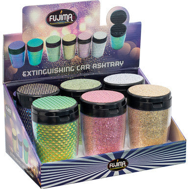 6ct. Gem Glam Extinguishing Car Ashtray
