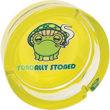 5.1in Medium Glass Ashtray - Toadally Stoned