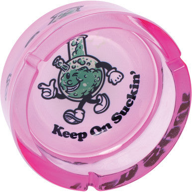 5.1in Medium Glass Ashtray - Keep on Sucking