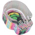 6ct. Asst. Skull Glow In Dark Glass Ashtray
