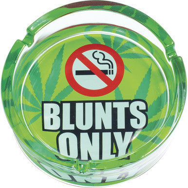 6.25" Blunts Only Glass Ashtray