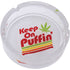 6.25" Keep on Puffin Glass Ashtray