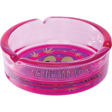 6.25" Purple We're All Mad Here Glass Ashtray - CannaDevices