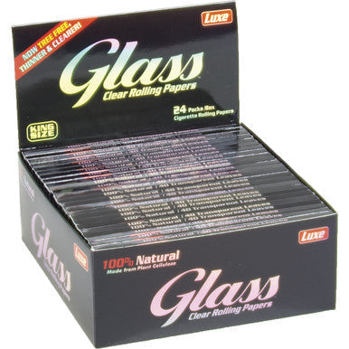 24 Ct. Glass Clear Paper King Size