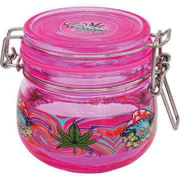 6Count 150Ml Asst Glass Storage Jar With Clasp