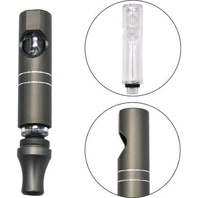 4.3in Aluminum Glass Pipe w/ Gift Box