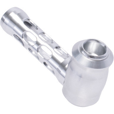 Silver Aluminium Glass Pipe w/ Gift Box