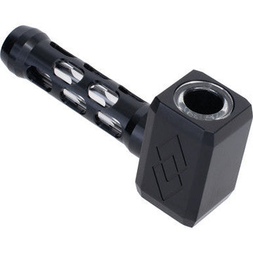 Black Hammer Aluminium Glass Pipe