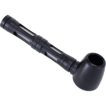 Black Dual Window Aluminium Glass Pipe