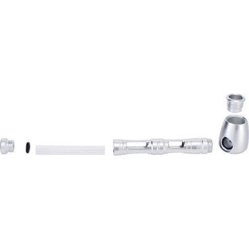 Silver Dual Window Aluminium Glass Pipe